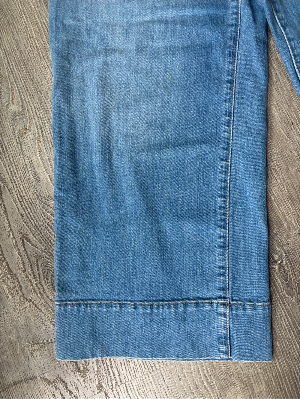 Madewell Wide Leg Crop Big Hem Medium Wash Classy High Rise Size 29 Size 8 - Picture 4 of 11